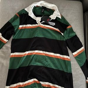 H&M X Stranger Things Collection Mens Collared Shirt